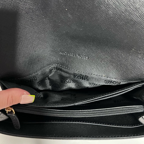 Michael Kors Black Leather Long Wallet - Picture 8 of 8